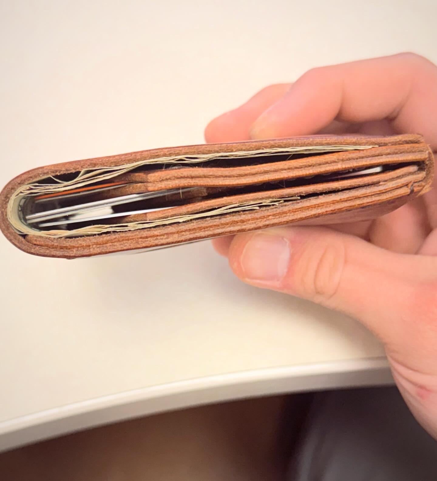 Modern Billfold - full grain handmade wallet