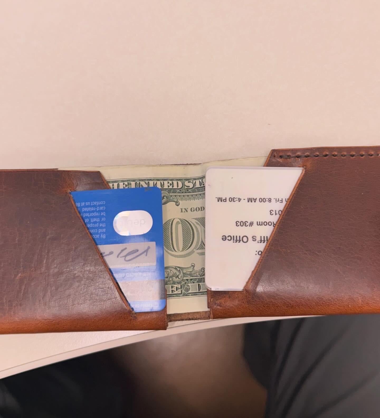 Modern Billfold - full grain handmade wallet