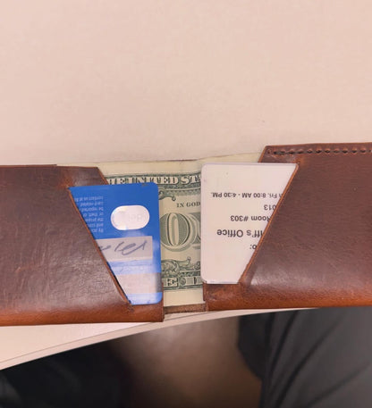 Modern Billfold - full grain handmade wallet
